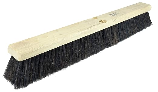 Weiler 70068 24" Medium Sweep Floor Brush, Horsehair & Polystyrene Border by WeilerAbrasives