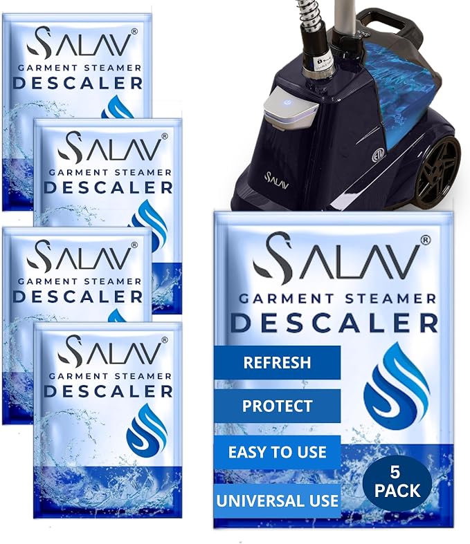 Garment Steamer Descaling Solution Decalcifier Packets by SALAV