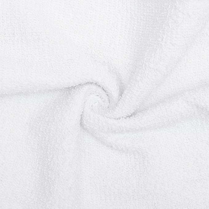 Looperry White Terry Cloth Rags 13"x13" Inches Commercial Grade Dish Cloth - Image 7