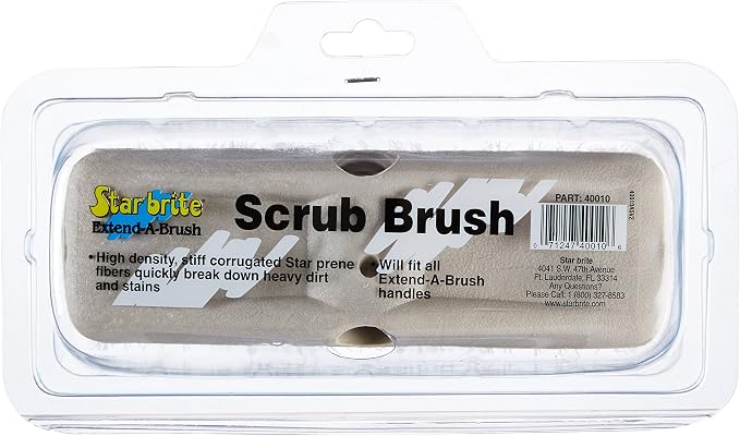 STAR BRITE 8" Heavy Duty Cleaning Brush – Durable, High-Density Star Prene - Image 2