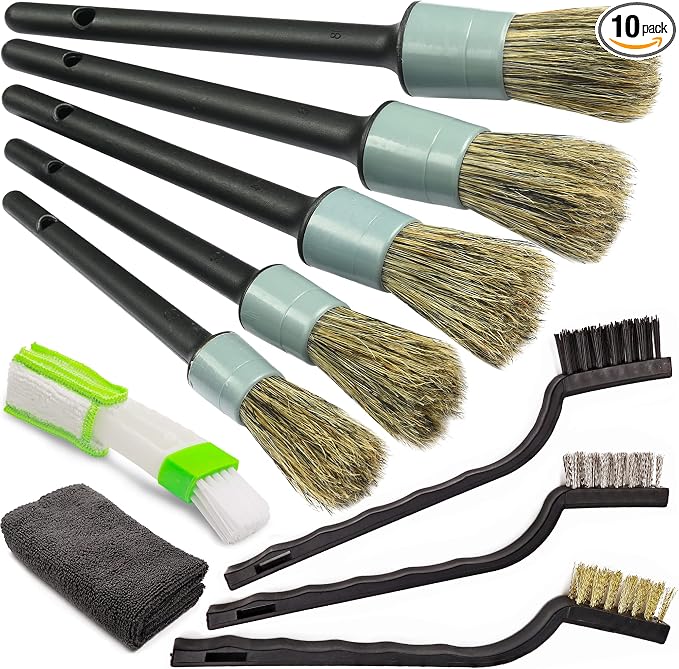 TAKAVU Complete Car Detailing Brush Kit by TAKAVU