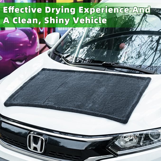 CADONO Huge Microfiber Car Drying Towel, Ultra Absorbent Microfiber Cleaning - Image 4