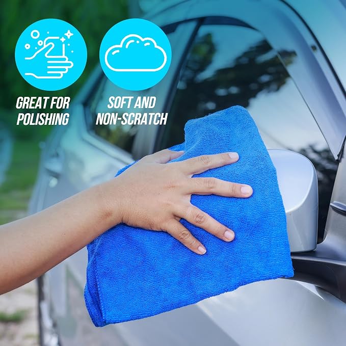 6‑Pack Microfiber Cleaning Cloths – Reusable, Lint‑Free Multi‑Color Towels - Image 6