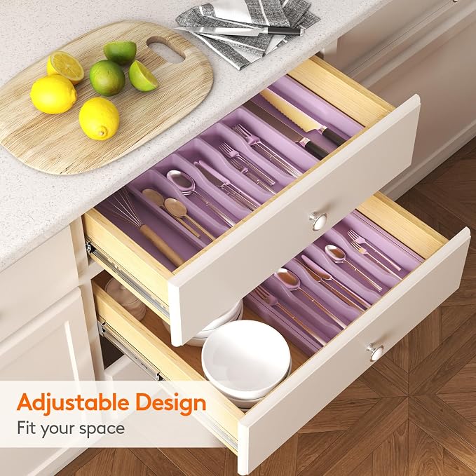 Lifewit Silverware Drawer Organizer, Expandable Utensil Tray - Image 7