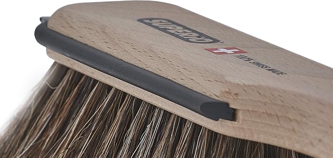 Superio Handheld Comfort Grip Plastic Dustpan and Wooden Brush Set - Image 8