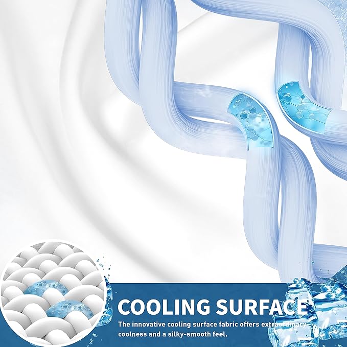 Sunflower Cooling Quilted King Mattress Protector, Extra Deep Pocket Thin Version, Machine Washable Durable