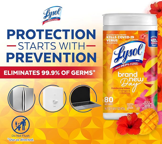 Lysol Disinfectant Wipes, Dorm Room Essentials - Image 4