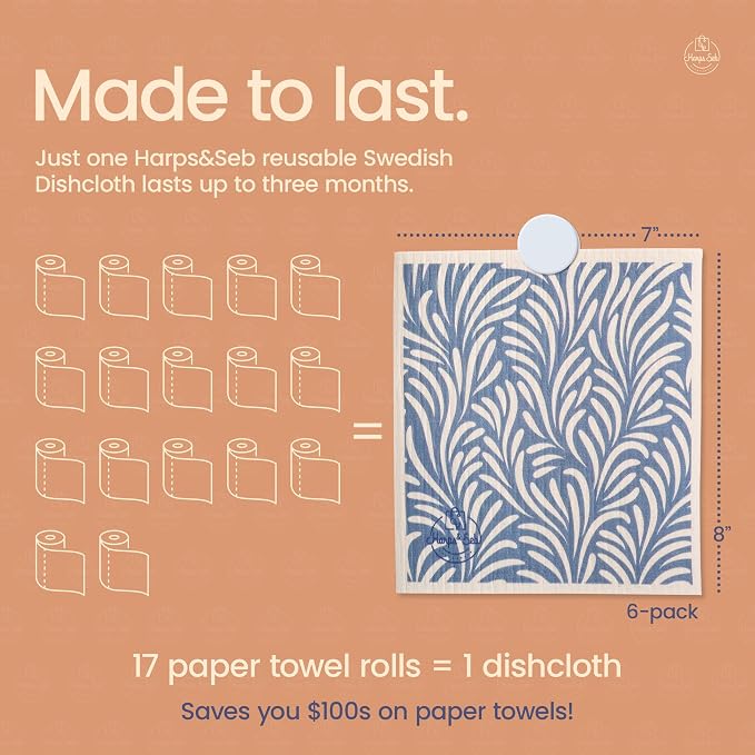 Harps&Seb Swedish Dishcloths for Kitchen Dishcloths - Image 5