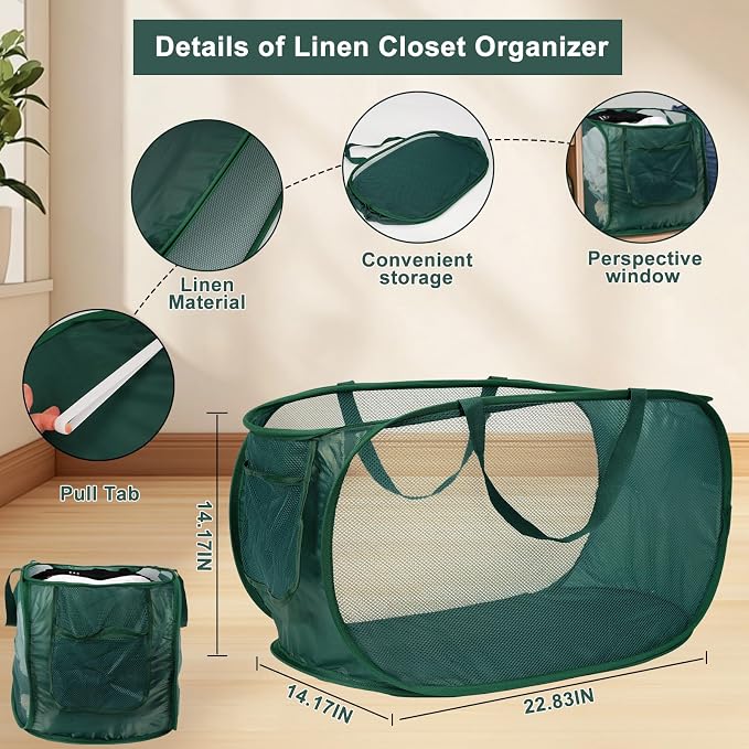 2 Pack Closet Storage Bins, Storage Containers - Image 2