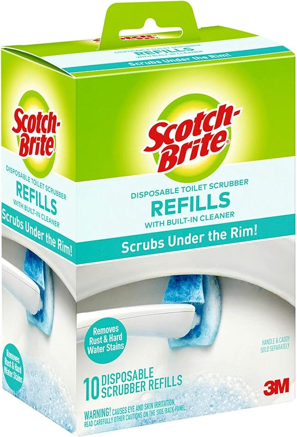 Scotch-Brite Disposable Toilet Scrubber Refills, Removes Rust & Hard Water - Image 10