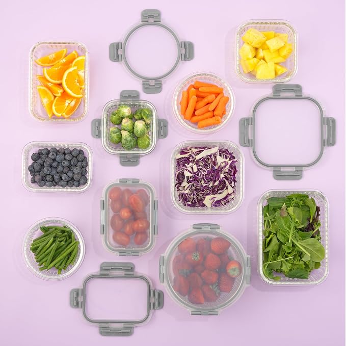JoyJolt 24pc Borosilicate Glass Storage Containers - Image 8