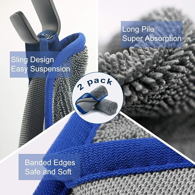 SHSCLY Microfiber Car Drying Towel Super Absorbent Twist Pile Car Towels Rapid - Image 4