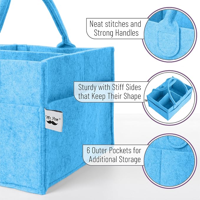 Mr. Pen- Baby Diaper Caddy Organizer, 1 Pack, Baby Caddy Organizer - Image 3