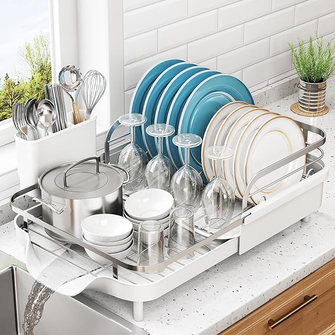 Dish Drying Rack, Expandable Dish Rack by SNTD