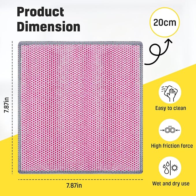 NEW 2026 | Non Scratch Wire Dishcloth | Metal Cleaning Rag - Image 4