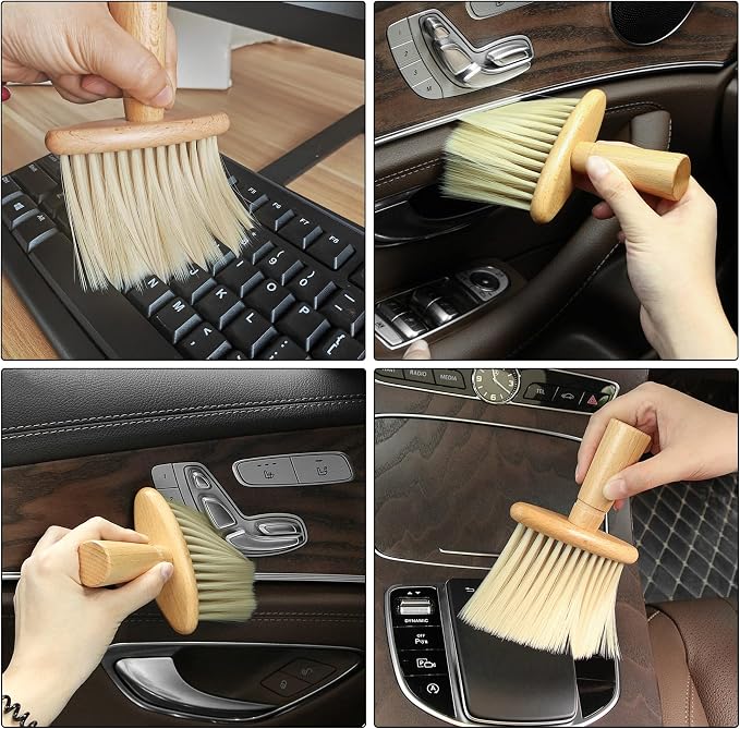 2 Pack Car Air Outlet Cleaning Brush Auto Interior Detailing Dust Brush Soft - Image 6