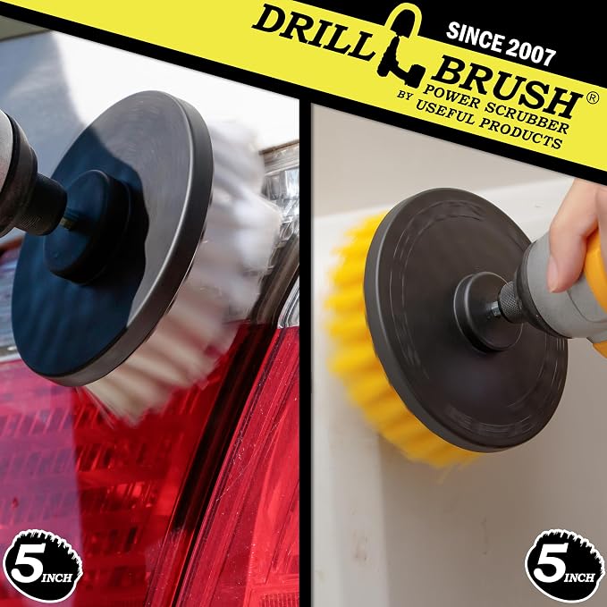 Drill Brush - 5-inch Spin Brush Cleaning Kit - Calcium, Mineral Deposits - Image 2