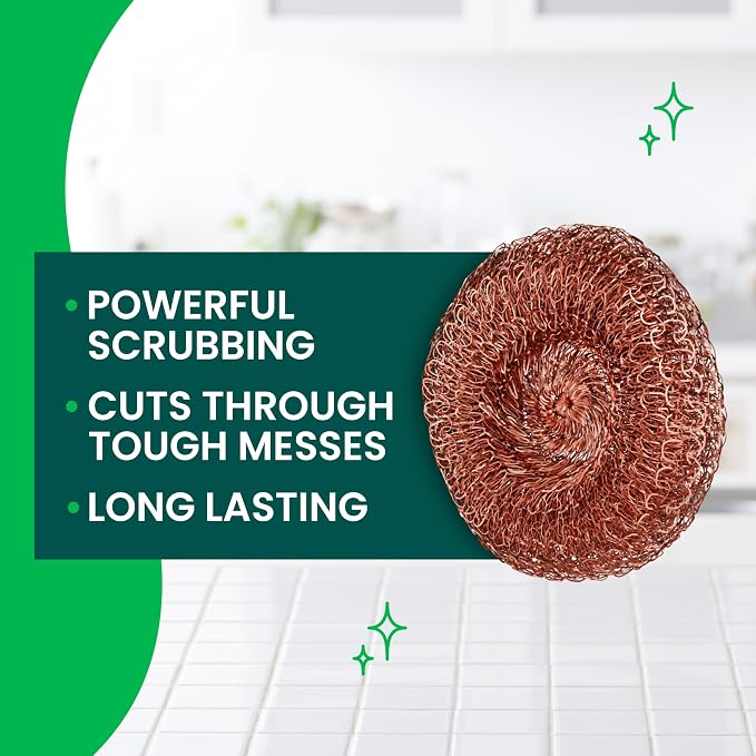 Scotch-Brite Copper Coated Scrubbers, Scouring Pads - Image 3