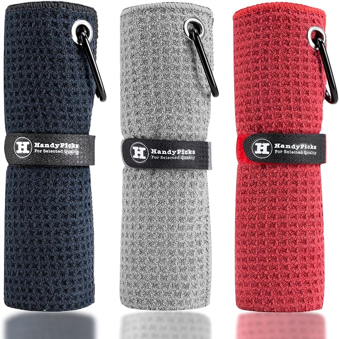 Handy Picks Microfiber Golf Towel by HandyPicksGolf