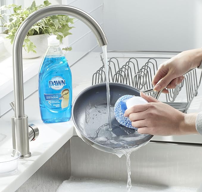 Dawn Handi Scrub Dishwashing Scrubber and Storage Dish - Image 3