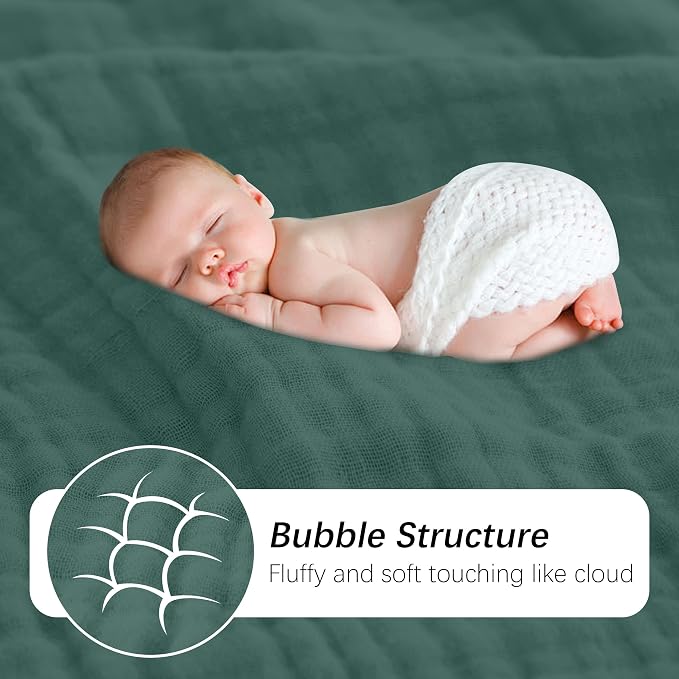 SWEET DOLPHIN Muslin Baby Bath Towels Blanket - Image 7