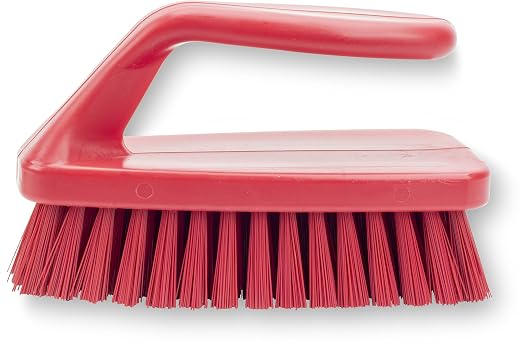 SPARTA Scrub Brush with Iron Shaped Handle and Stiff Bristles, Heavy Duty by SPARTA