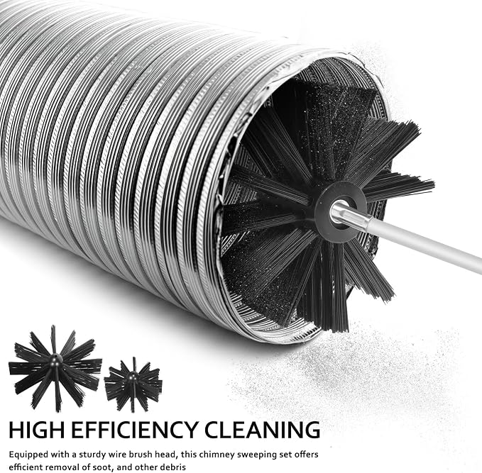 BESPORTBLE 1 Set Chimney Cleaning Brush Kit - Image 3