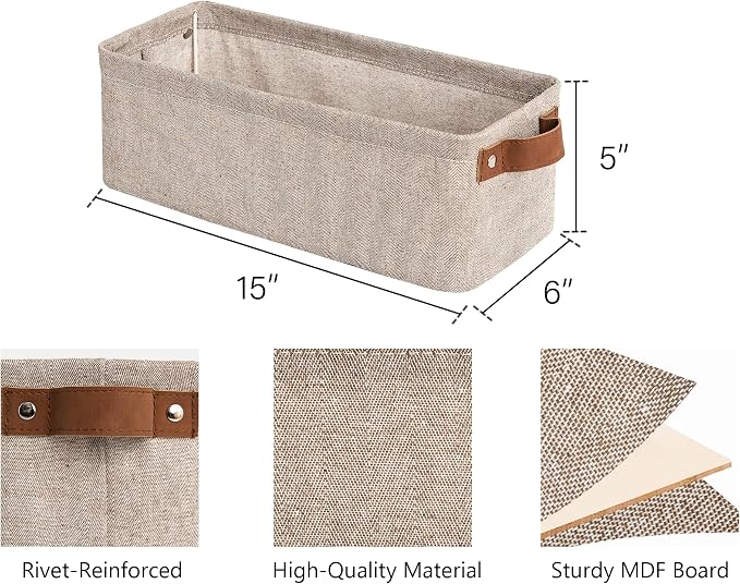 StorageWorks Narrow Storage Bins, Small Basket - Image 3