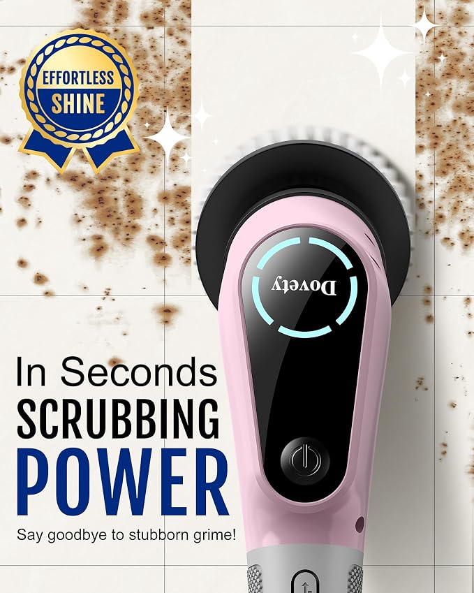 Dovety Electric Spin Scrubber, Cordless Cleaning Brush, Shower Scrubber - Image 2