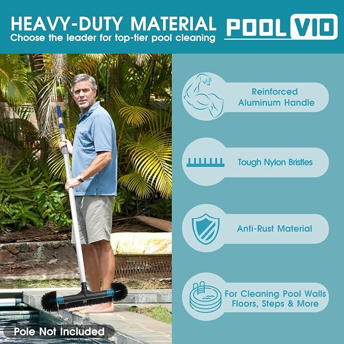 Poolvio 20" 2 in 1 Pool Brush Head - Image 6