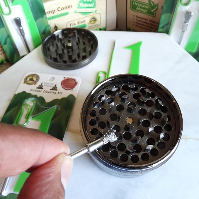Grinder Cleaning Kit For Herbs Coffee Grinders Cigarette Rolling Papers Machine - Image 5