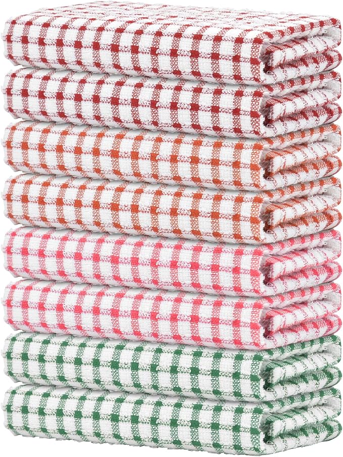 Nialnant 8 Pack Kitchen Towels, Dish Towels by Nialnant