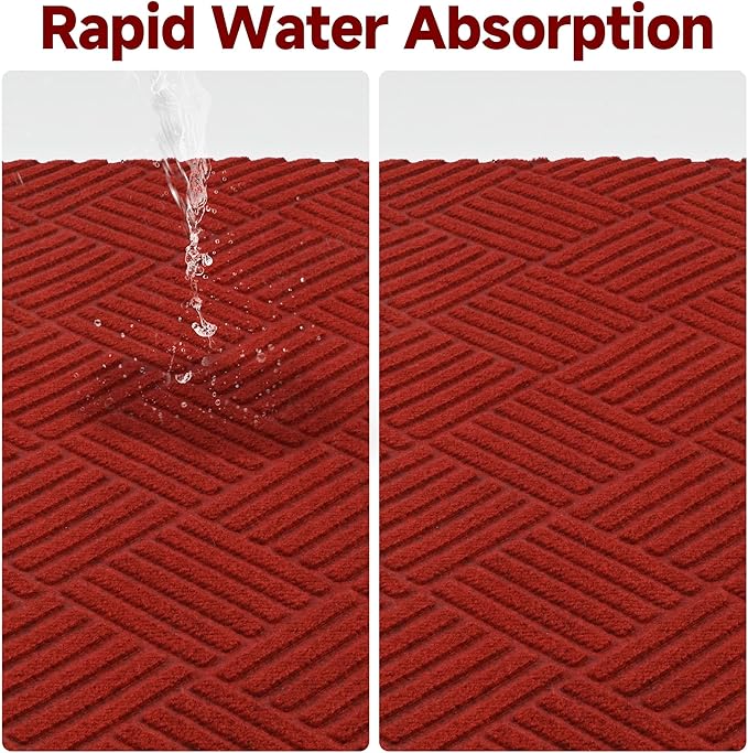 jxgzyy Red Carpet Runner for Party, Non-Slip Red Runner Rug for Hallway & Entryway, Durable Low-Pile Indoor Carpet, Easy to Clean, 2'11" x 9'10"
