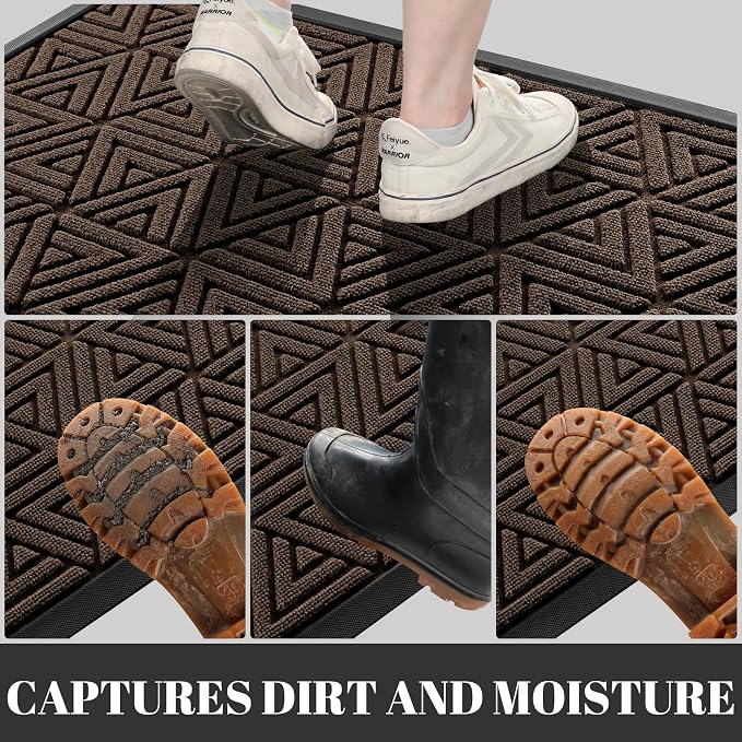 Yimobra Outdoor Mats for Front Door 29.5x17, All-Weather Waterproof Non-Slip - Image 6