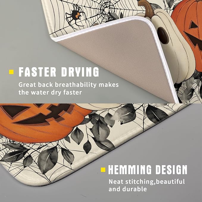 Halloween Pumpkin Dish Drying Mat - Image 3
