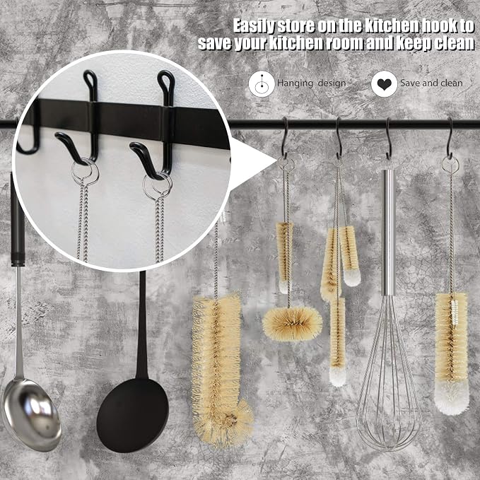 MASTERTOP 9 Pieces Bottle Brush Set - Image 5