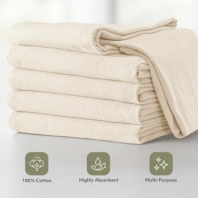 Utopia Kitchen Natural Flour Sack Towels 100% Cotton Tea Towels - Image 4