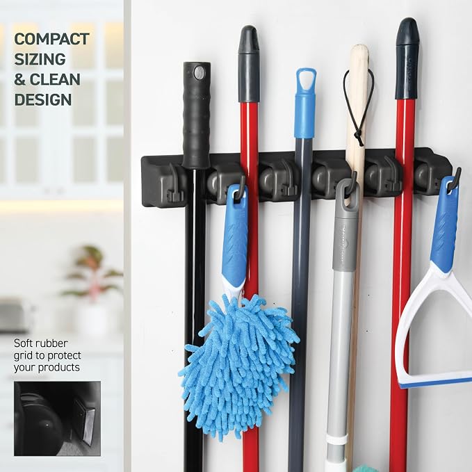 Mop and Broom Holder Wall Mount - Image 6
