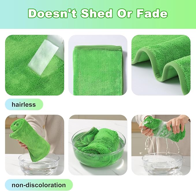 JOYMOOP Microfiber Towels for Cars, Quick Drying Car Microfiber Cleaning Cloth - Image 4