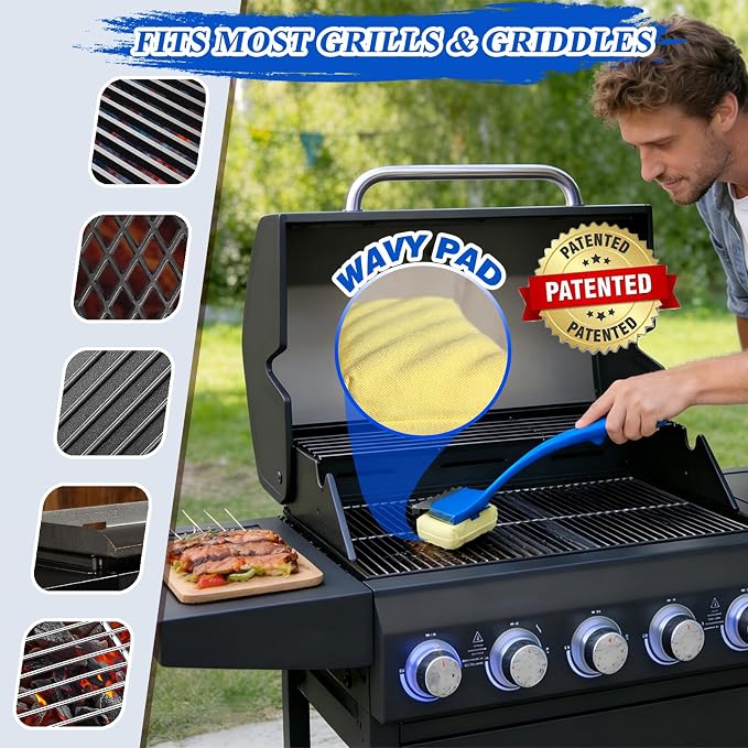 Grill Brush Bristle Free, BBQ Grill Brush - Image 2