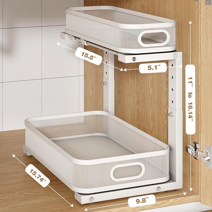 1 Pack 15.7IN-Depth Under Sink Organizer - Image 2