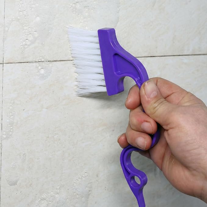 Slick- Window Track Cleaning Brush, 4 Pack, Ergonomic Handle, Built-in Scraper - Image 8