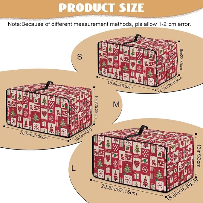 Christmas Decor Air Fryer Toaster Oven Dust Cover Washable Convection Oven Cover Stylish Kitchen Appliance Protector Decorations Countertop Accessories, L, Christmas Patchwork Print