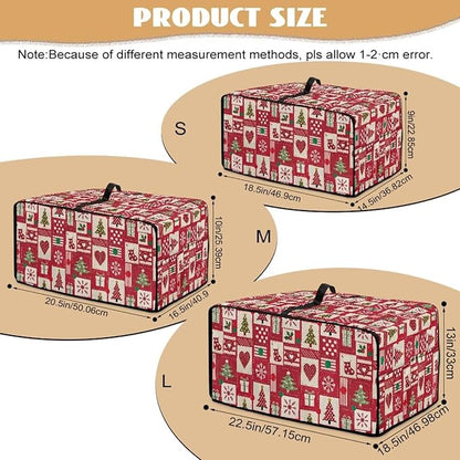 Christmas Decor Air Fryer Toaster Oven Dust Cover Washable Convection Oven Cover Stylish Kitchen Appliance Protector Decorations Countertop Accessories, L, Christmas Patchwork Print