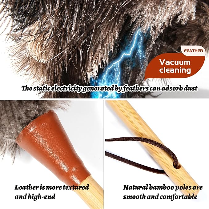 Natural Good Ostrich Feather Duster - Image 2
