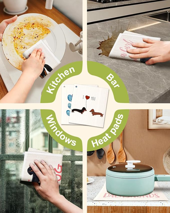 6 Pack Swedish Dishcloths for Kitchen - Image 6