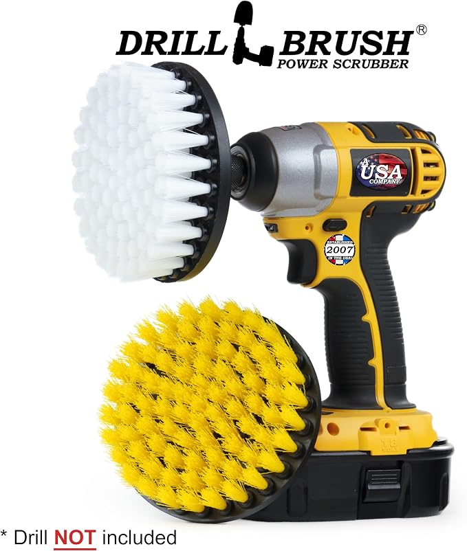 Drill Brush - 5-inch Spin Brush Cleaning Kit - Calcium, Mineral Deposits - Image 3