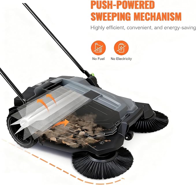 Manual Walk-Behind Floor Sweeper - Image 4
