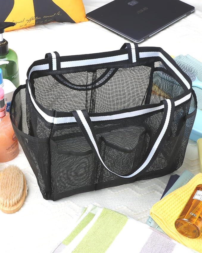 XL Mesh Shower Caddy Portable Shower Bag - Image 6