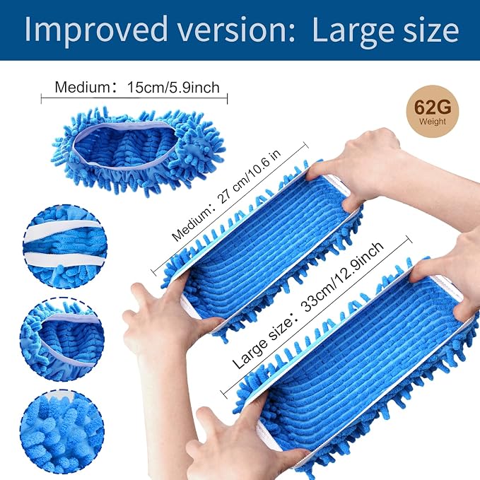 Cosywell 5 Pairs 10 PCS Mop Slippers - Image 2